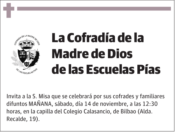 Cofradía de la Madre de Dios de las Escuelas Pías