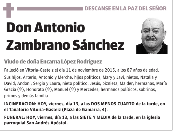 Antonio Zambrano Sánchez