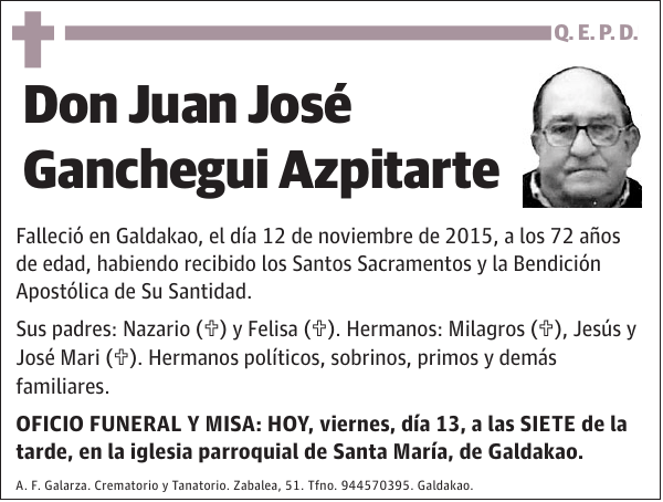 Juan José Ganchegui Azpitarte