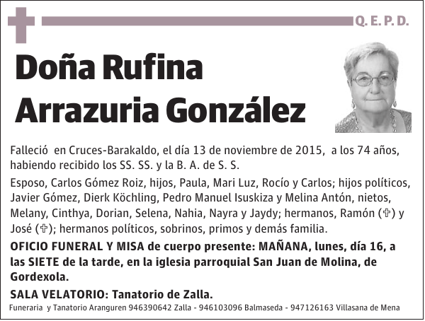 Rufina Arrazuria González