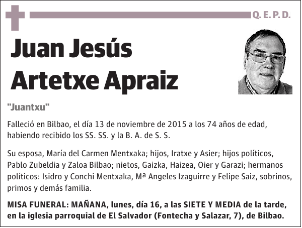 Juan Jesús Artetxe Apraiz