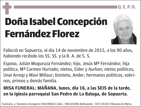 Isabel Concepción Fernández Florez