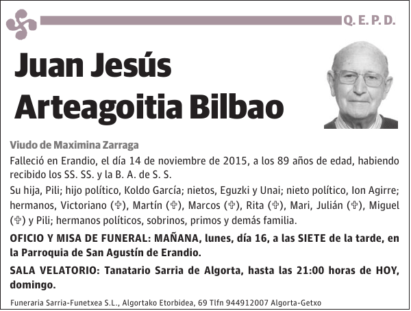 Juan Jesús Arteagoitia Bilbao