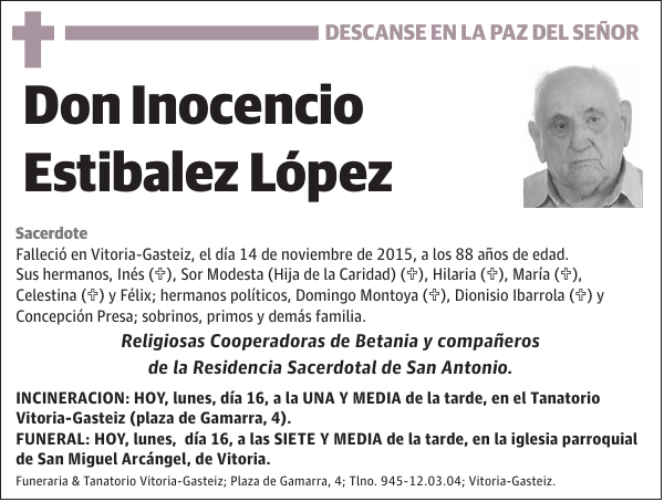 Inocencio Estibalez López