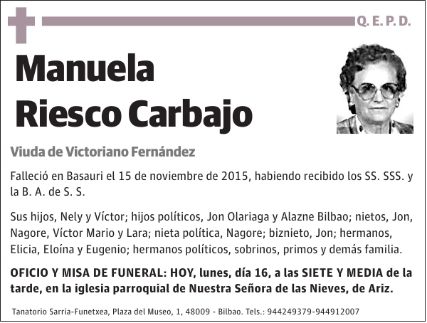 Manuela Riesco Carbajo