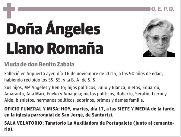 Ángeles Llano Romaña