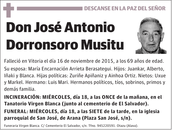 José Antonio Dorronsoro Musitu