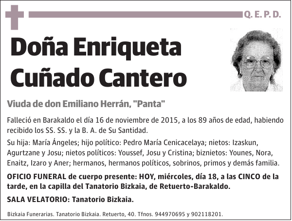 Enriqueta Cuñado Cantero