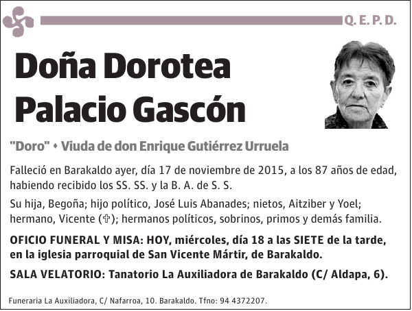 Dorotea Palacio Gascón