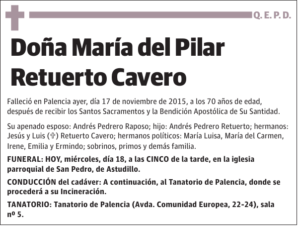 María del Pilar Retuerto Cavero