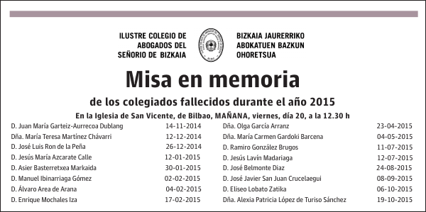 Ilustre Colegio de Abogados del Señorío de Bizkaia