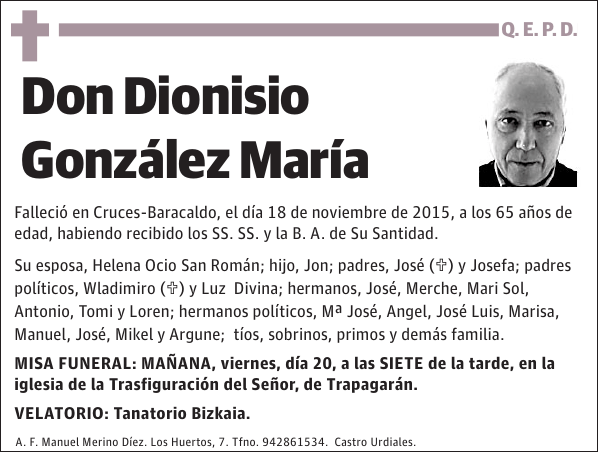 Dionisio González María