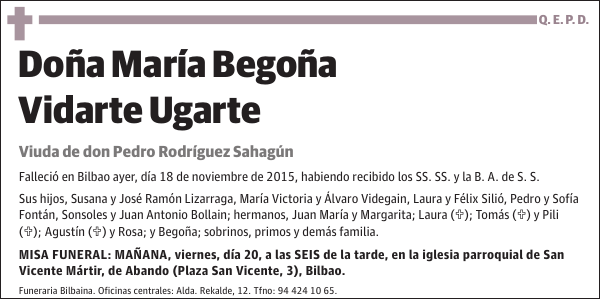 María Begoña Vidarte Ugarte