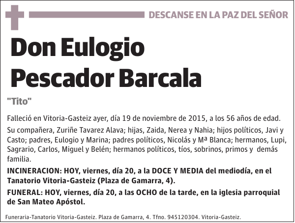Eulogio Pescador Barcala