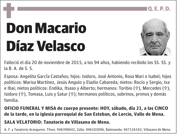 Macario Díaz Velasco