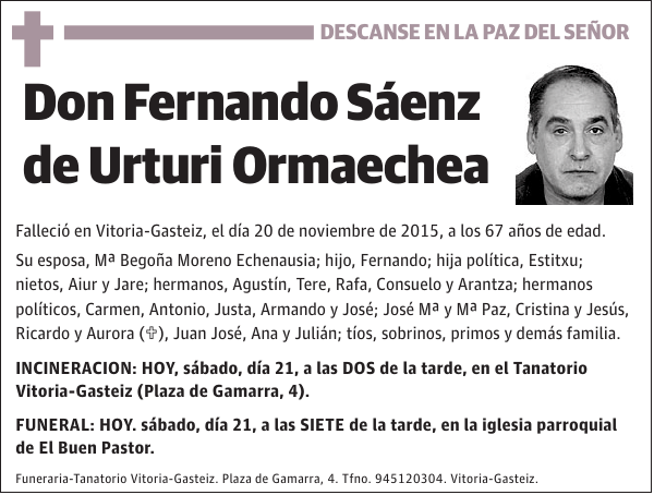 Fernando Sáenz de Urturi Ormaechea