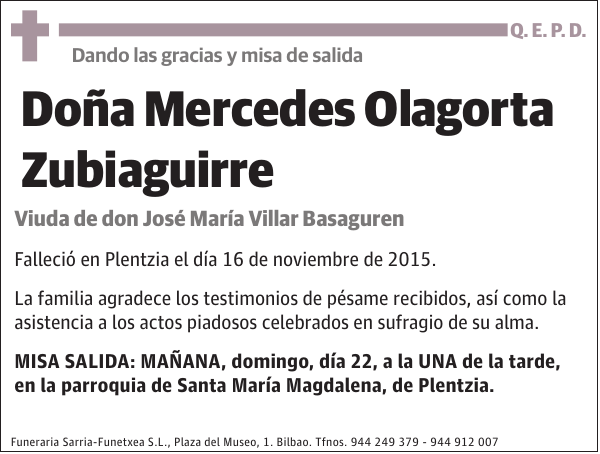 Mercedes Olagorta Zubiaguirre