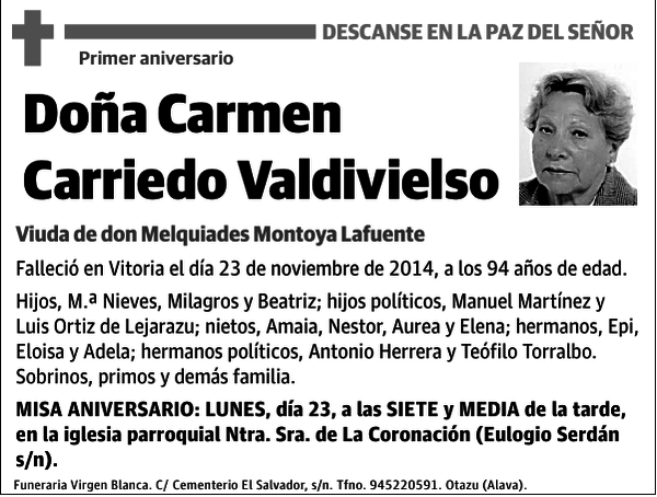 Carmen Carriedo Valdivielso