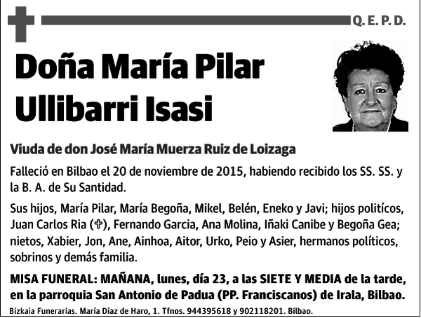 María Pilar Ullibarri Isasi