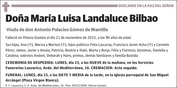 María Luisa Landaluce Bilbao