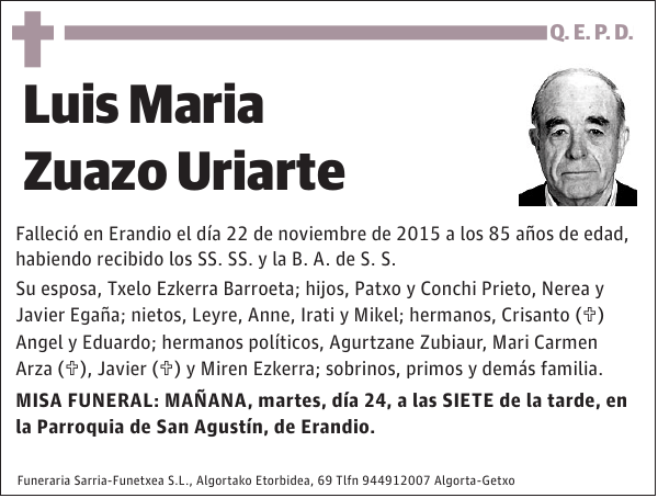 Luis Maria Zuazo Uriarte