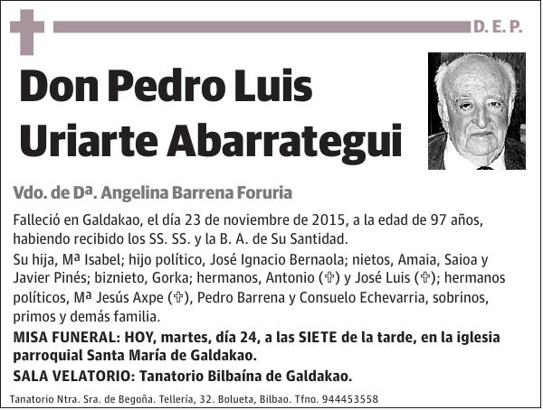 Pedro Luis Uriarte Abarrategui