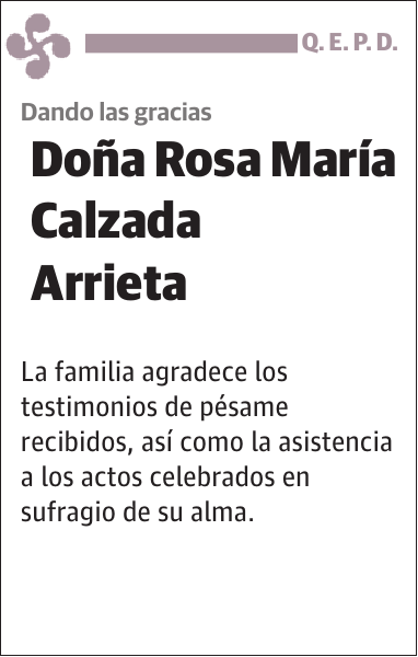 Rosa María Calzada Arrieta