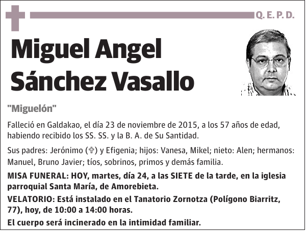 Miguel Angel Sánchez Vasallo