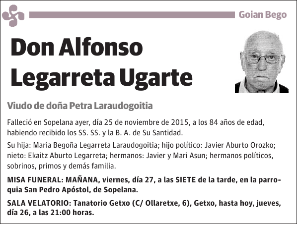 Alfonso Legarreta Ugarte