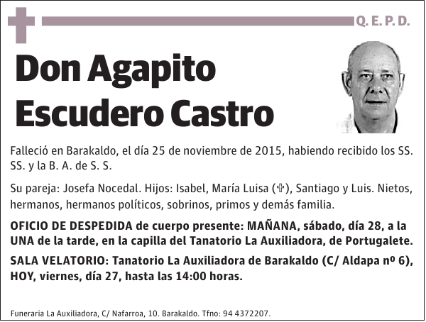 Agapito Escudero Castro