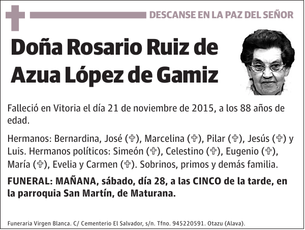 Rosario Ruiz de Azua López de Gamiz