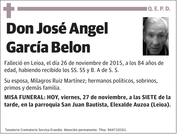 José Angel García Belon