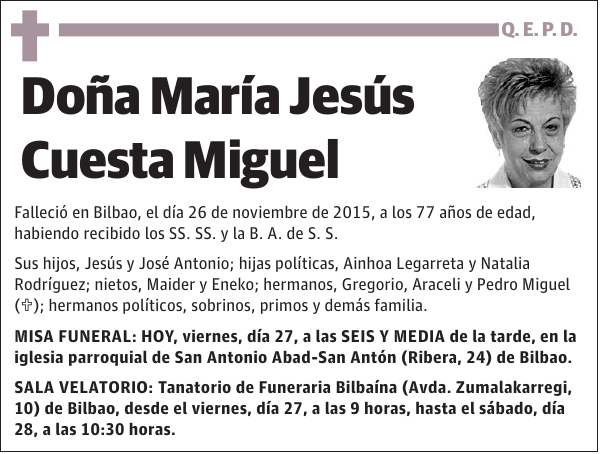 María Jesús Cuesta Miguel