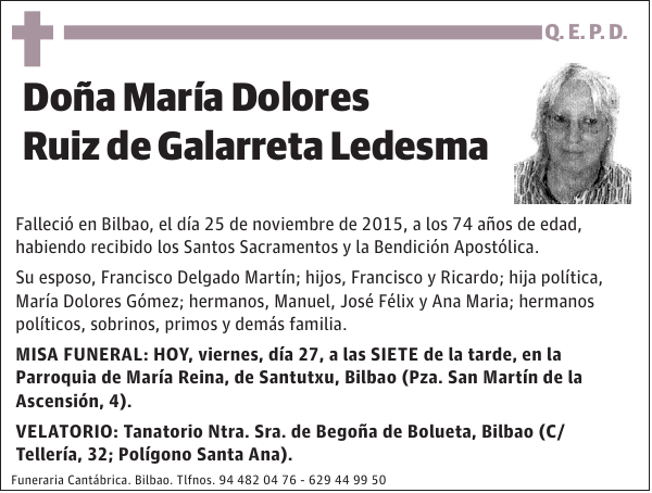 María Dolores Ruiz de Galarreta Ledesma