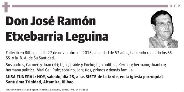 José Ramón Etxebarria Leguina