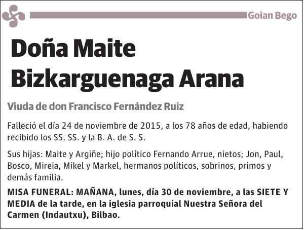 Maite Bizkarguenaga Arana