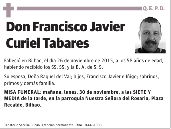 Francisco Javier Curiel Tabares