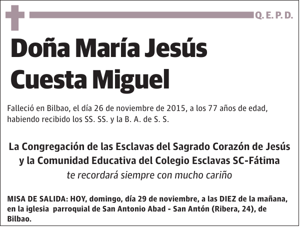 María Jesús Cuesta Miguel