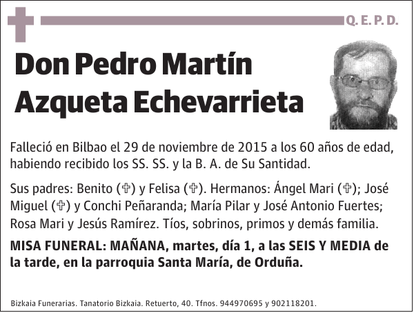 Pedro Martín Azqueta Echevarrieta