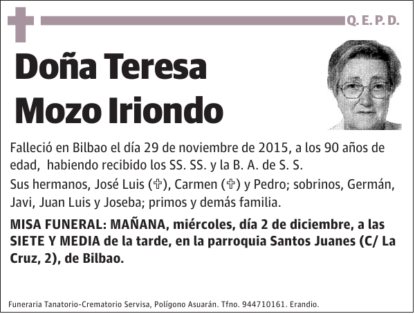 Teresa Mozo Iriondo