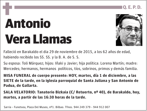 Antonio Vera Llamas