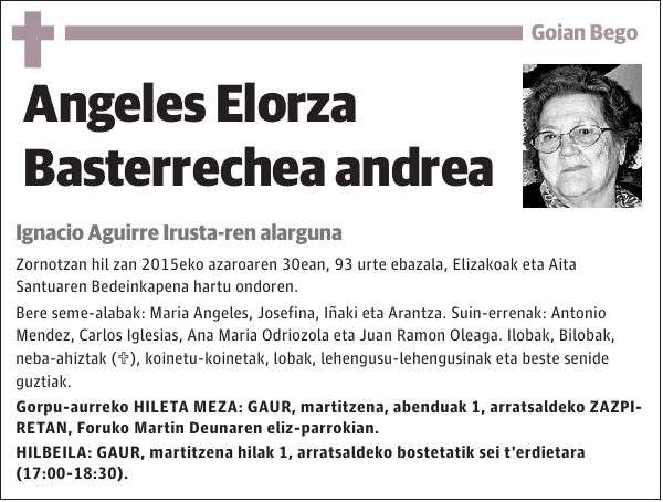 Angeles Elorza Basterrechea