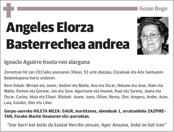 Angeles Elorza Basterrechea