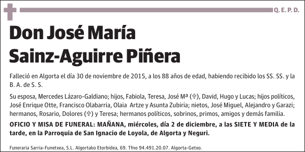 José María Sainz-Aguirre Piñera