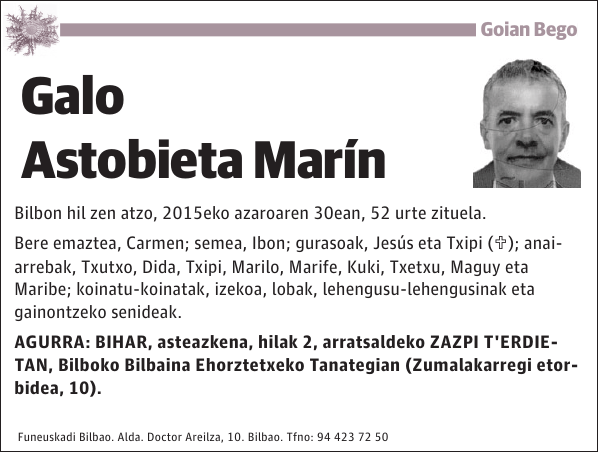 Galo Astobieta Marín Bilbon