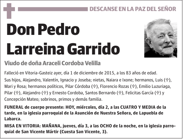 Pedro Larreina Garrido