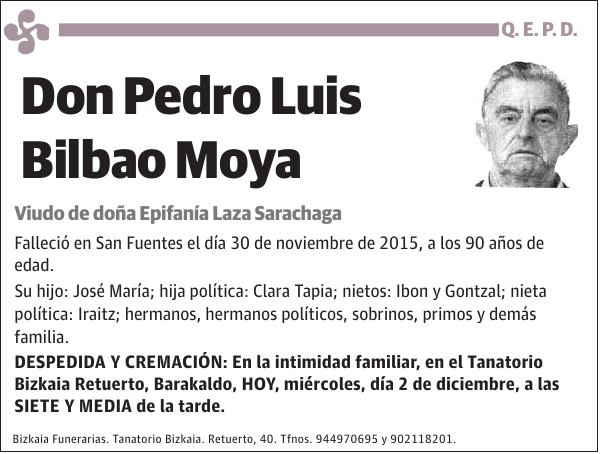 Pedro Luis Bilbao Moya