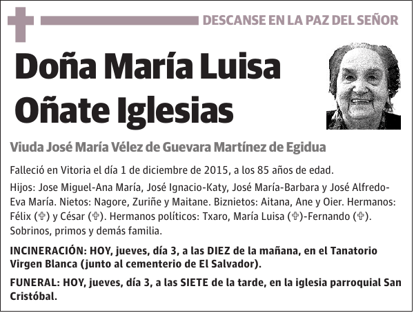 María Luisa Oñate Iglesias