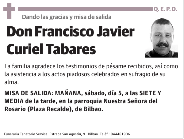 Francisco Javier Curiel Tabares