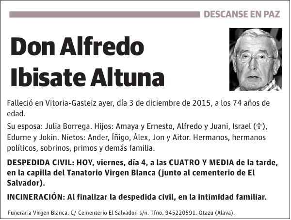 Alfredo Ibisate Altuna